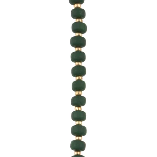 Green Matte Glass Rondelle Beads, 5.5mm by Bead Landing&#x2122;